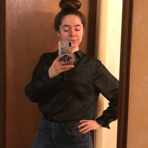 Black button up shirt!